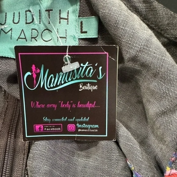 Anthropologie Judith March Chambray Romper Shorts sz L NEW Size L NEW #C416 - Picture 12 of 13